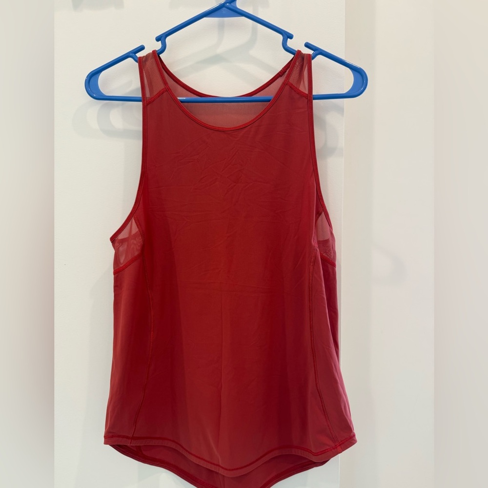 Lululemon Women's Red Sleeveless Top - Size 4